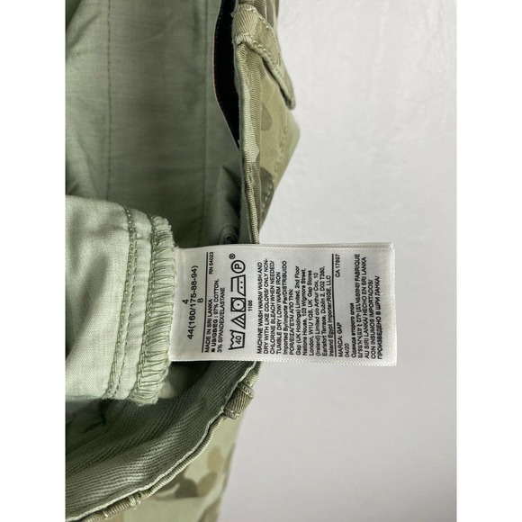 Gap Khaki High Rise Pants Women's Size 4 Straight Leg Ankle Camouflage NEW - Picture 4 of 4